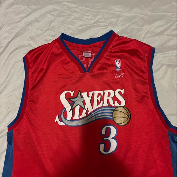 NBA Philadelphia 76ers vintage Allen Iverson jersey size 2 XL - Picture 4 of 5
